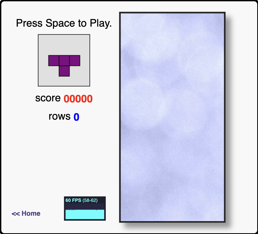 Example successful Tetris Game integration